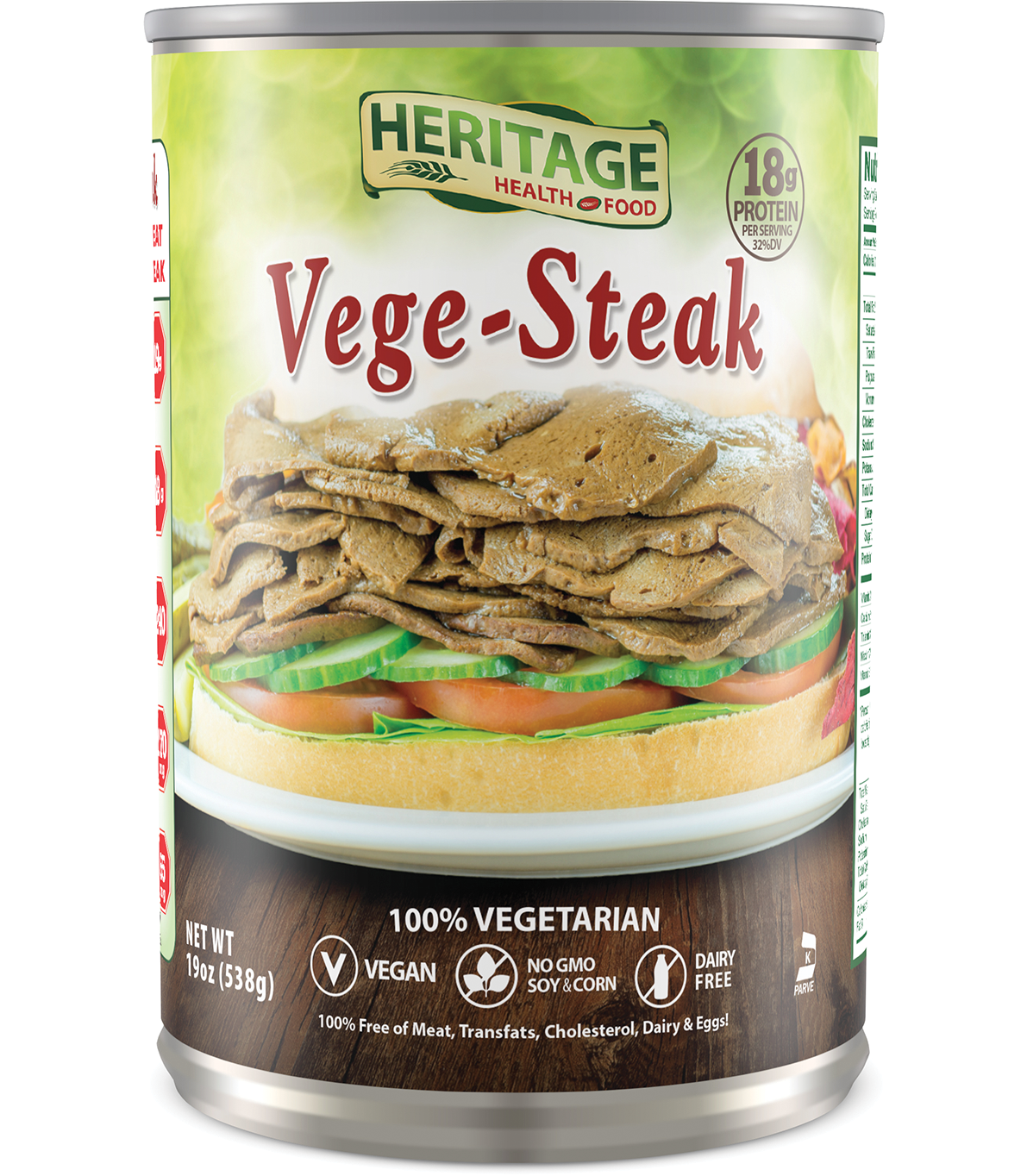 Carrefour Veggie - Steaks végétaux blé soja (2x90g)